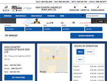 Tablet Screenshot of highcountrychev.com